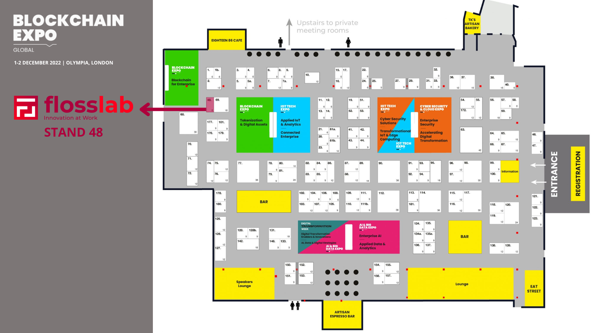 BLOCKCHAIN EXPO GLOBAL floorplan - FLOSSLAB