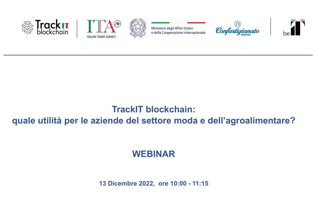 La blockchain per le aziende del settore moda e dell’agroalimentare: webinar Confartigianato e ICE