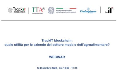 La blockchain per le aziende del settore moda e dell’agroalimentare: webinar Confartigianato e ICE